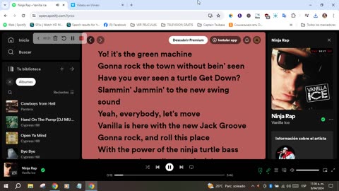 NINJA RAP VANILLA ICE