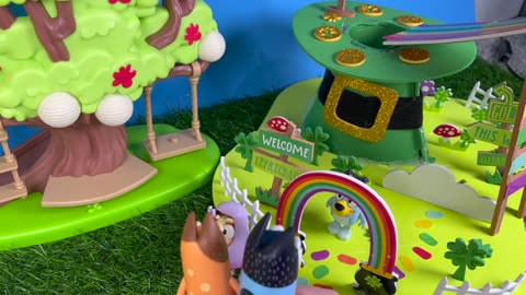 🍀 BLUEY Leprechaun Trap _ BLUEY and BINGO try to Catch the Leprechaun on St. Patrick's Day!