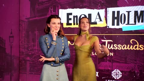 Millie Bobby Brown surprises fans at waxwork unveiling