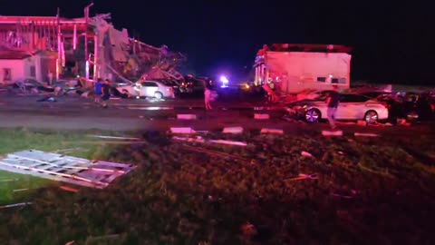 A tornado in Valley View, Texas