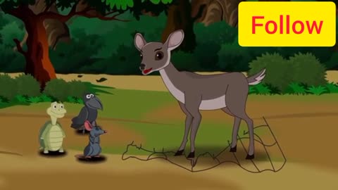 The Story of four friends| moral story of four friends (part. 1)|cartoon stories for kids