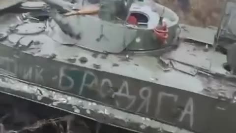 Ruzzian Infantry vehicles bogged down in the mud