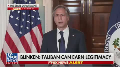 Blinken on Taliban seeking legitimacy