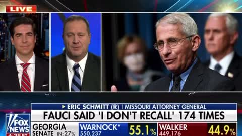 Eric Schmitt: Fauci said “I don’t recall” 174 Times