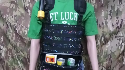 G5A Splatter camo chest rig with Enhanced Shoulder straps