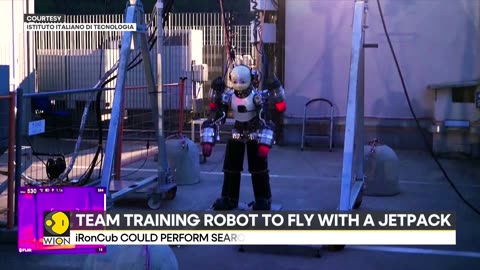 Meet iRonCub: Humanoid robot learning to fly with jetpacks | WION