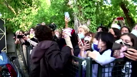 Timothee Chalamet sends fans wild in Venice