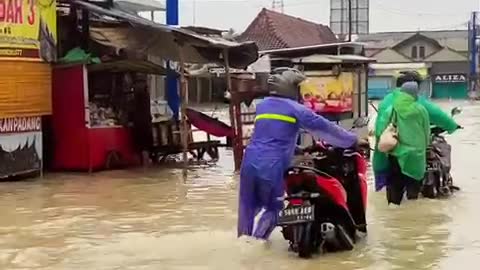 Banjir jawa tengah banyak rumah pada tenggelam