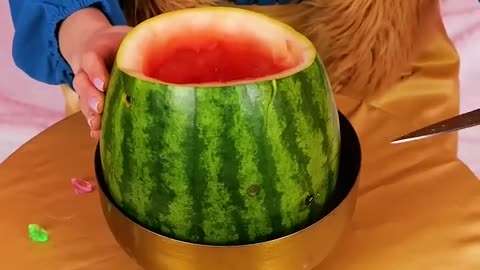 Watermelon hacks #yummy #rumble #sweet