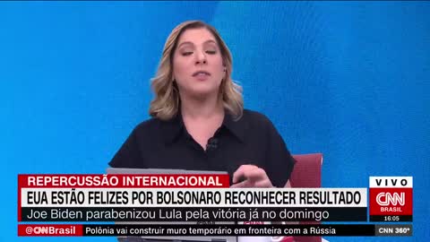 Estados Unidos estão felizes por Bolsonaro reconhecer resultado | CNN 360°