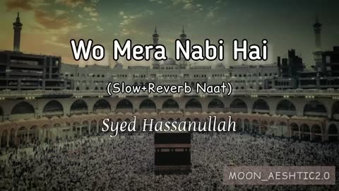 Wo Mera Nabi Hai (Slow+Reverb Naat) || Syed Hassanullah || Moon_Aeshtic2.0