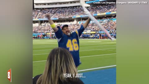 LA Chargers Honors HERO VET Who SUBDUED Mass Shooter