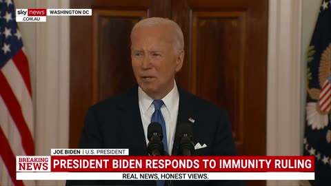 Donald Trump's presidential immunity case sets a ‘dangerous precedent’: Joe Biden