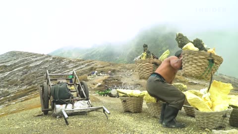 Why Miners Risk Their Lives To Get Sulfur From An Active Volcano