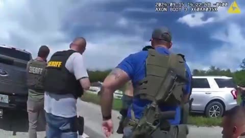 🚨BREAKING; bodycam footage of the arrest of would-be Trump assassin Ryan Wesley Routh.