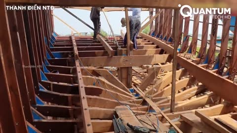 "Craftsmen Build a Massive Wooden Vessel from Scratch"