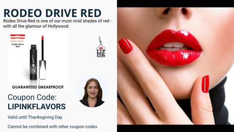 LIP INK Liquid Lip Stain Lip Color- Rodeo Drive Red