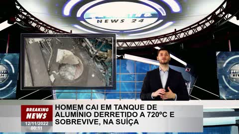 O homem cai em um tanque de alumínio derretido a 720ºC e sobrevive na Suíça