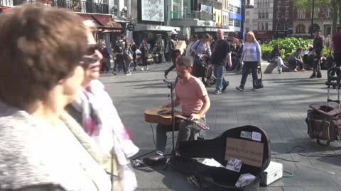 Peter Leonard Busking in London 2017