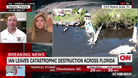 Drone video shows catastrophic damage in Florida