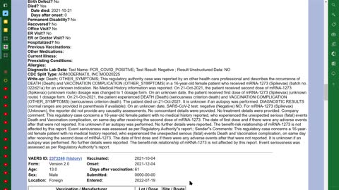 PREYINGHAWK REPORT #4: MODERNA HAS SERIOUSLY HURT 12 CHILDREN WITH THEIR POISON "MRNA FROM A METH LAB IN WUHAN"