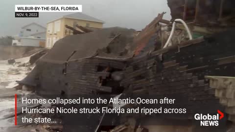 Hurricane Nicole batters Florida coast with storm surge, heavy rains