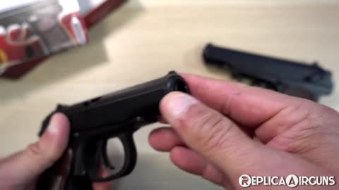 KWC Makarov PM CO2 NBB BB Pistol Table Top Review