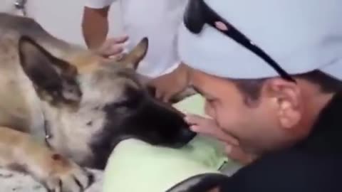 Man cries after losing his dog!!!