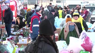 Refugee stood "all day and night" at Ukraine border