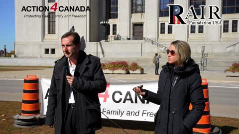 Jack Fonseca afternoon speech at Supreme Court of Canada protest