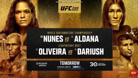 UFC 289: Nunes vs Aldana Weigh-in Jun9/23