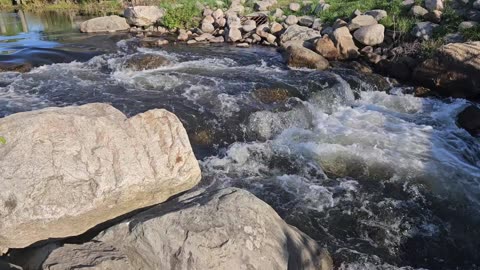 Au Sable rapids under M-72 E bridge