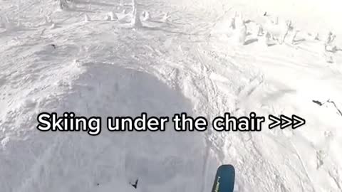 Skiing in winter