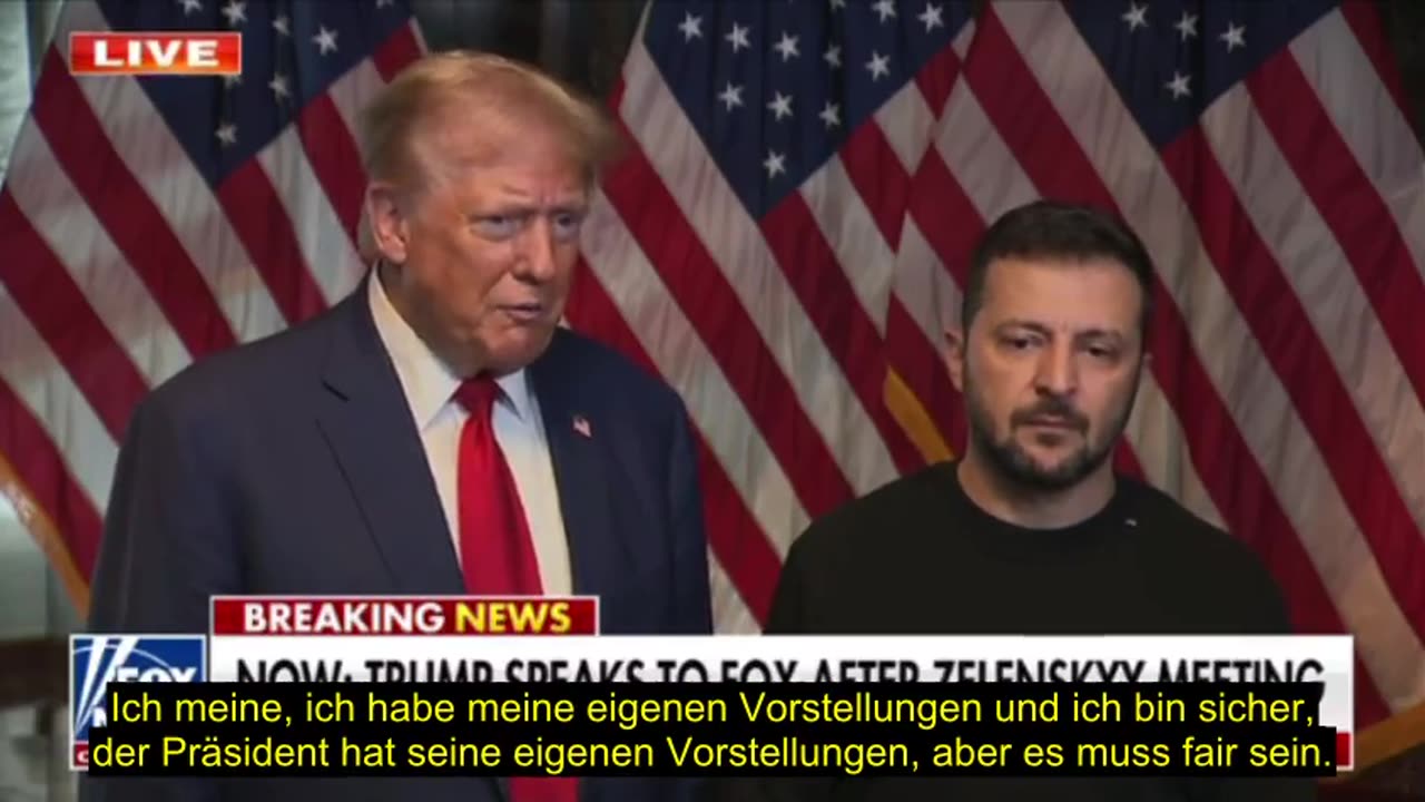 ⁣Trump & Zelensky nach ihrem Meeting für Friedenslösungen (27.09.2024)