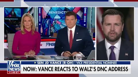 ‘FELL FLAT’ JD Vance reacts to Tim Walz’s DNC speech