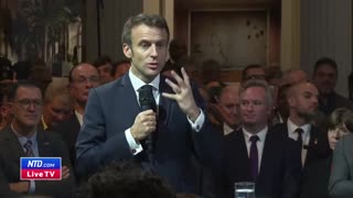 Emmanuel Macron Makes a Speech in New Orleans, Louisiana