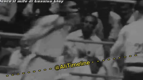 Young Muhammad Ali (Cassius Clay) vs Yvon Becot - Ali too fast (1960)