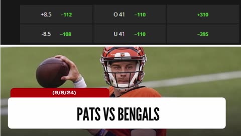 NFL Week 1 Bet: Pats vs Bengals Betting Preview