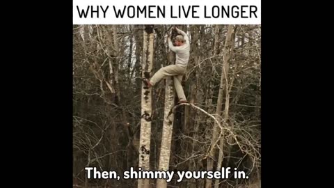 Why women live longer 😂 epic video must watch