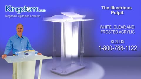 The Illustrious Pulpit Acrylic Lectern Podium KL2LUX