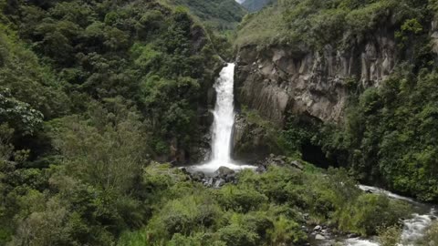 Mountain Waterfall Relaxation: Nature's Tranquil Escape" With relaxation sound