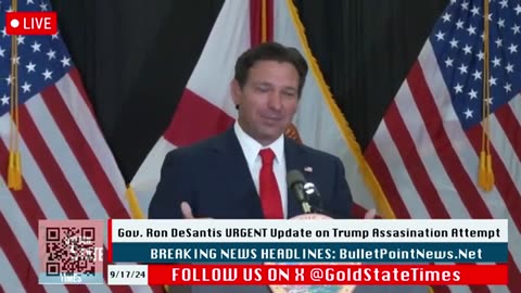 GOLDEN STATE TIMES BREAKING You Wont BELIVE What GOVERNOR DeSantis Just Did to Protect Trump!