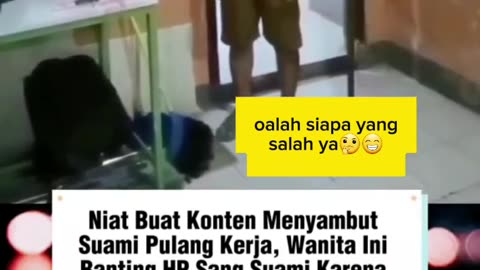 SUAMI BARU PULANG ISTRI LANGSUNG MARAH,SABAR MBAK #viral #trending 😅😅