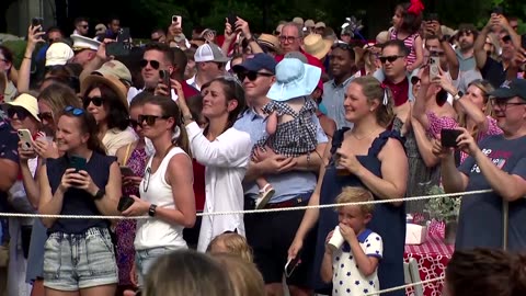 Bidens host military families for July 4