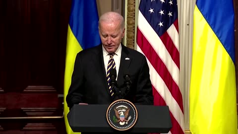 Biden: Putin 'banking' on US failing to aid Ukraine