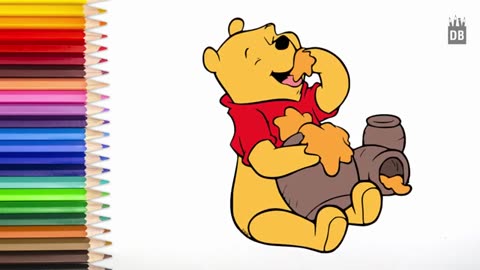 Easy to Draw Winnie the Pooh Bear | 4 Kids