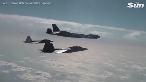 US sends B-52 bombers and F-22 fighters for joint drills with South Korea