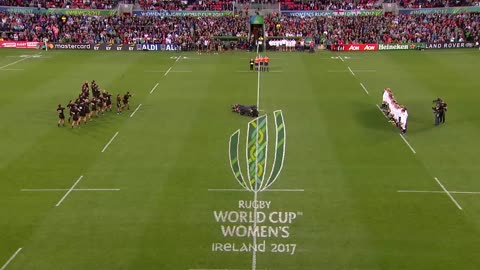 HAKA! New Zealand perform haka after winning the Women's Rugby World Cup