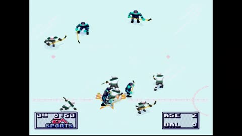 NHL95 (Sega Genesis) All Stars E. vs Dallas Part3