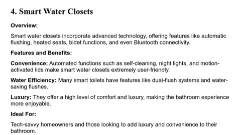 What Are the Different Types of Water Closets Available